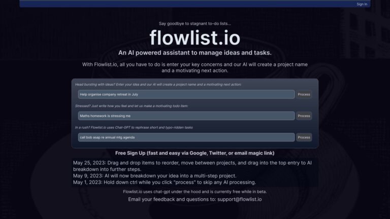 Smart Flowlist AI Tool Review