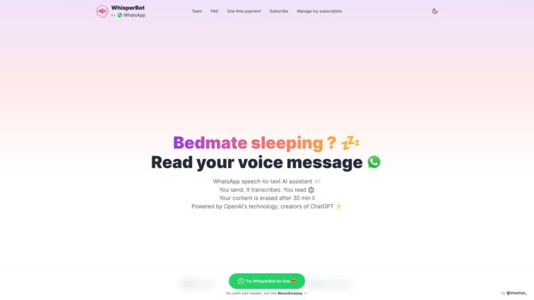 Top Whisperbot AI Tool Review