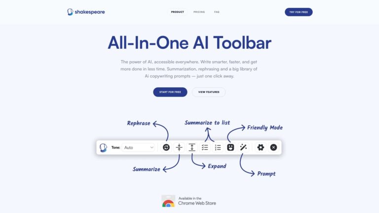 Powerful Shakespeare Toolbar AI Tool Review