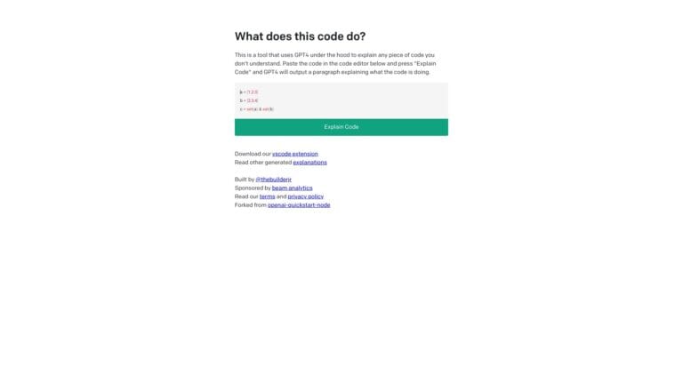 Advanced AI Code Explainer AI Tool Review