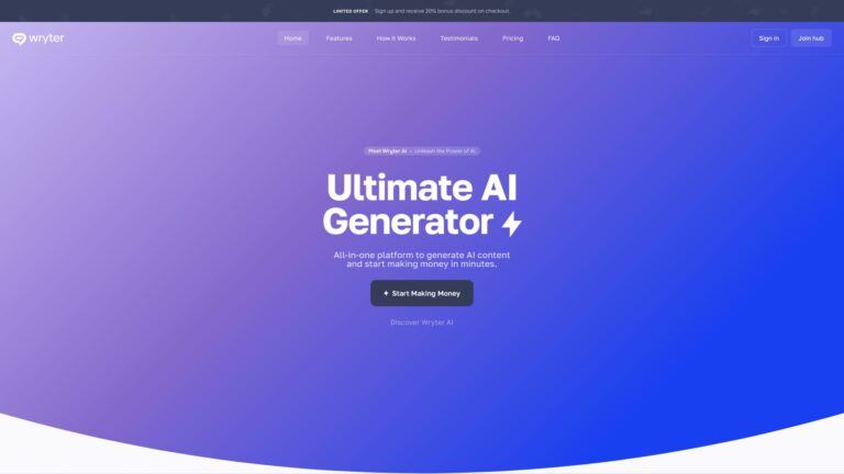 Free Wryter AI AI Tool Review