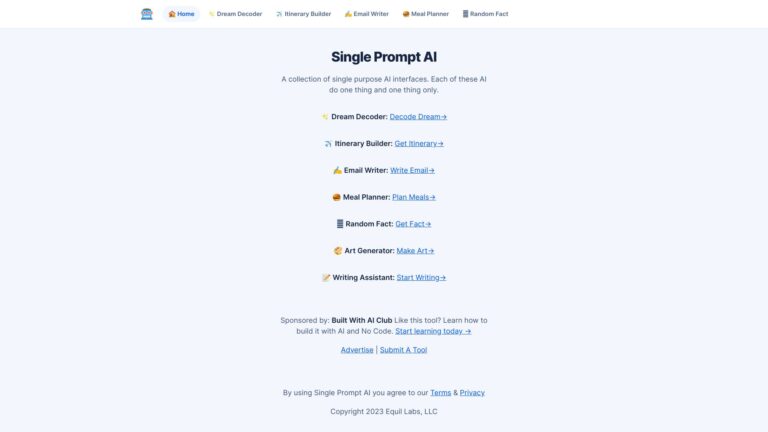 Innovative Single Purpose AI Interfaces AI Tool Review