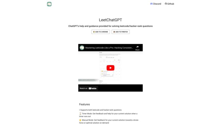 Powerful Leetchatgpt AI Tool Review