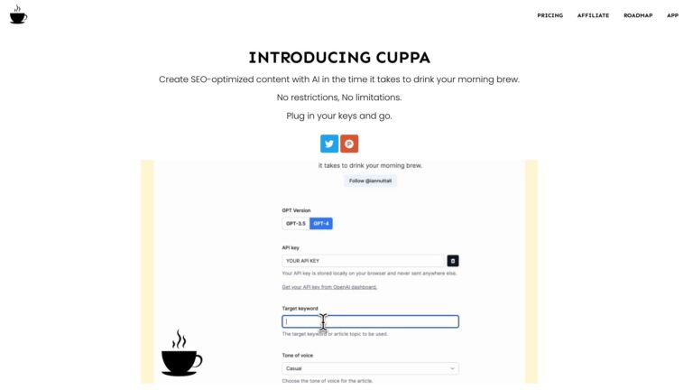 Innovative Cuppa AI AI Tool Review