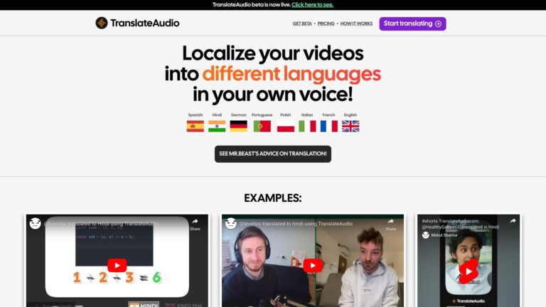 Popular Translateaudio AI Tool Review
