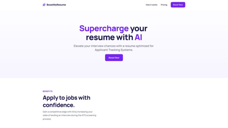 New Boostmyresume AI Tool Review