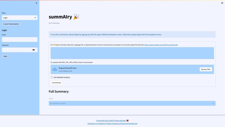 New Youtube Video Summarizer AI Tool Review