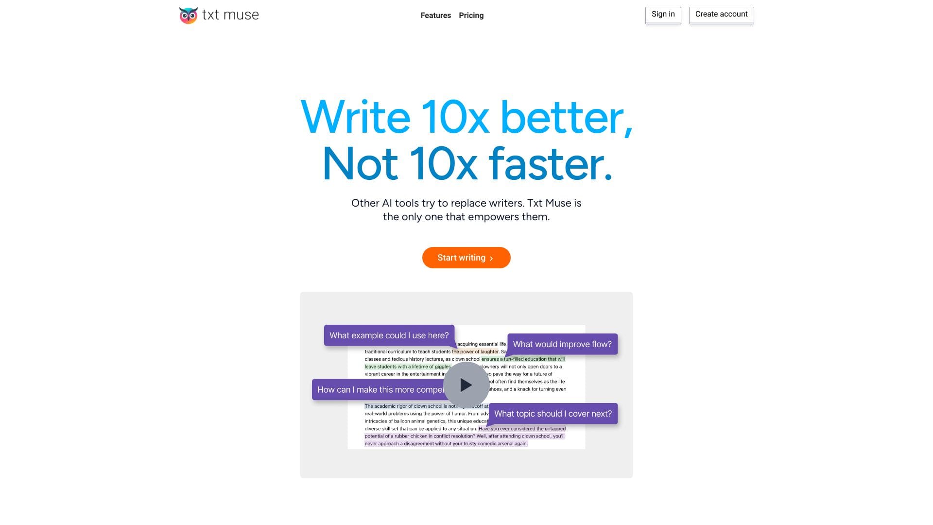 Txt Muse logo