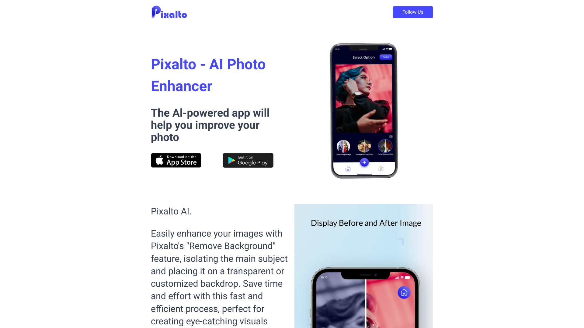 Pixalto AI Photo Enhancer logo