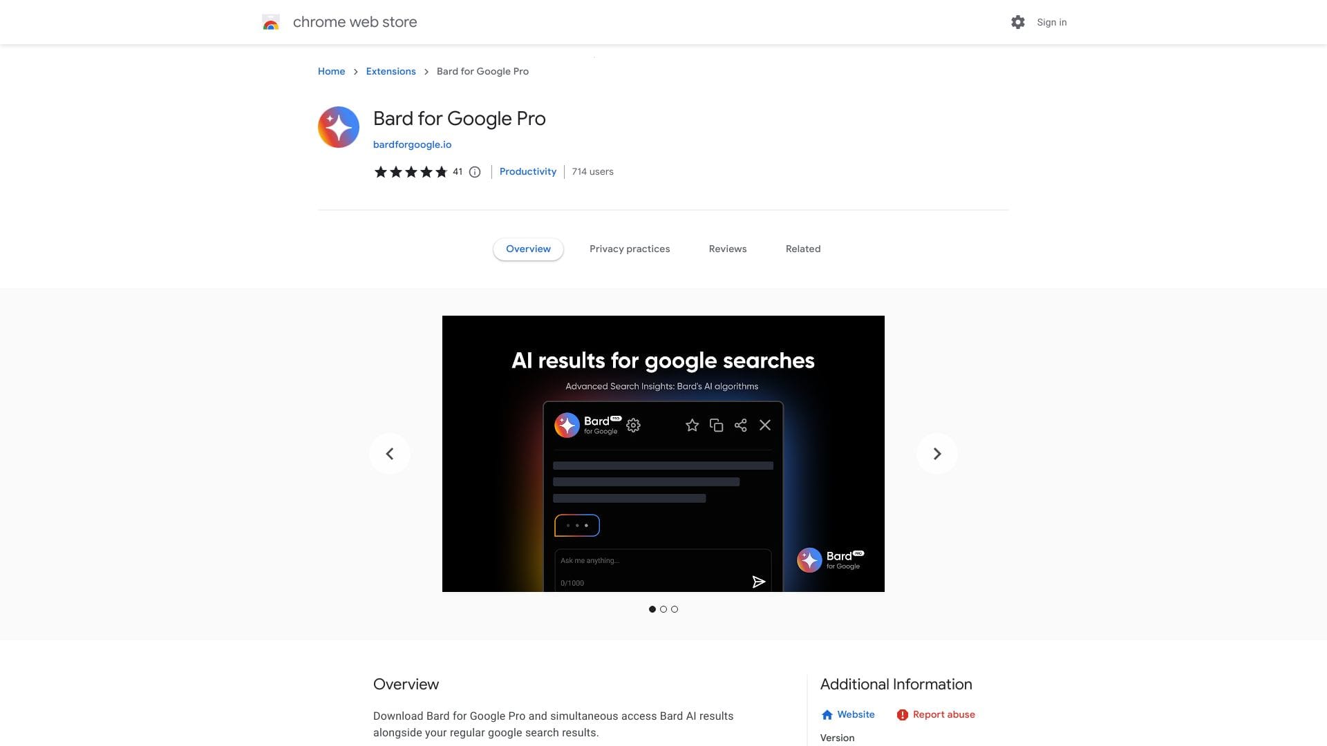 AI Assistant for Search ai chrome extension logo