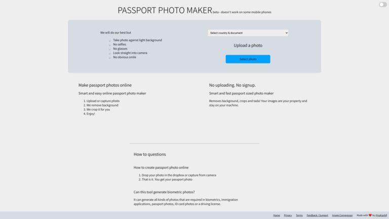 Smart Passport Photo Maker AI Tool Review