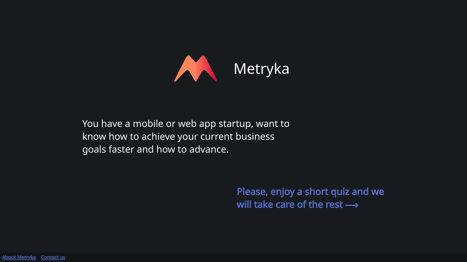 Metryka logo