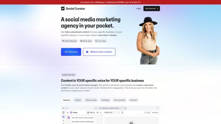 Popular Social Curator AI Tool Review