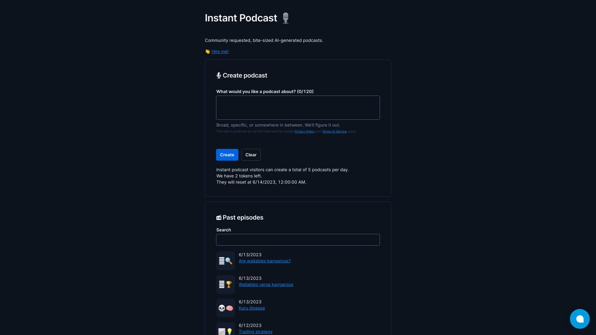 Instant Podcast logo