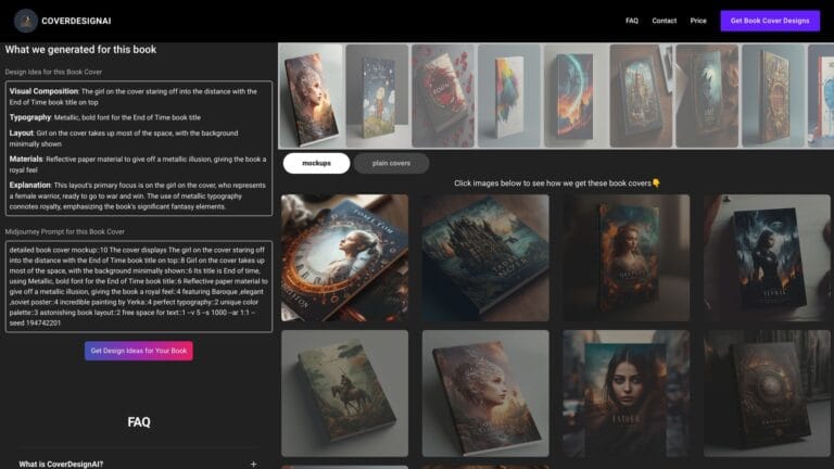 Free Coverdesignai AI Tool Review