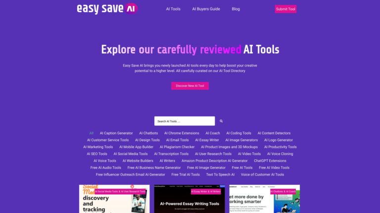 Free Easy Save AI AI Tool Review