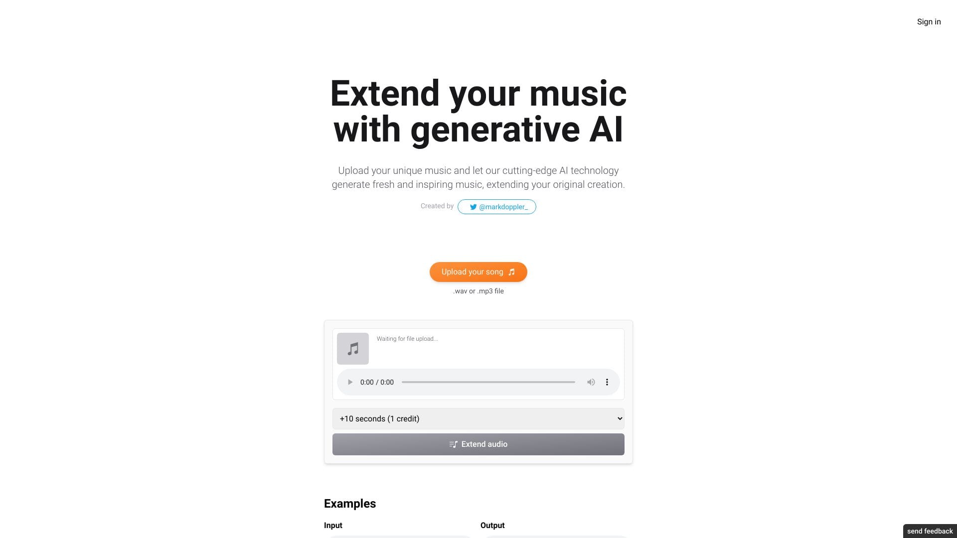 ExtendMusic.AI logo