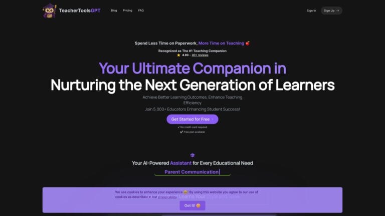 Innovative Teachertoolsgpt AI Tool Review