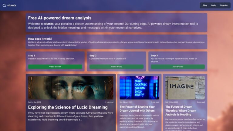 Free Slumbr AI Tool Review