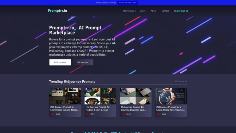 New Promptrr.io AI Tool Review