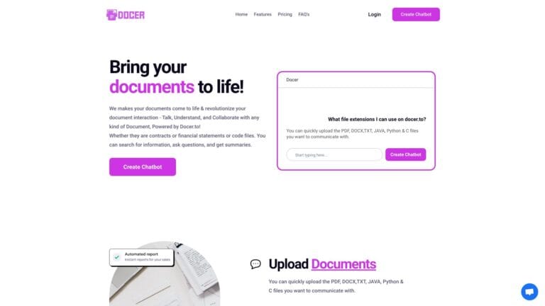 Advanced Docer.to AI Tool Review