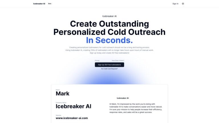 New Icebreaker AI AI Tool Review