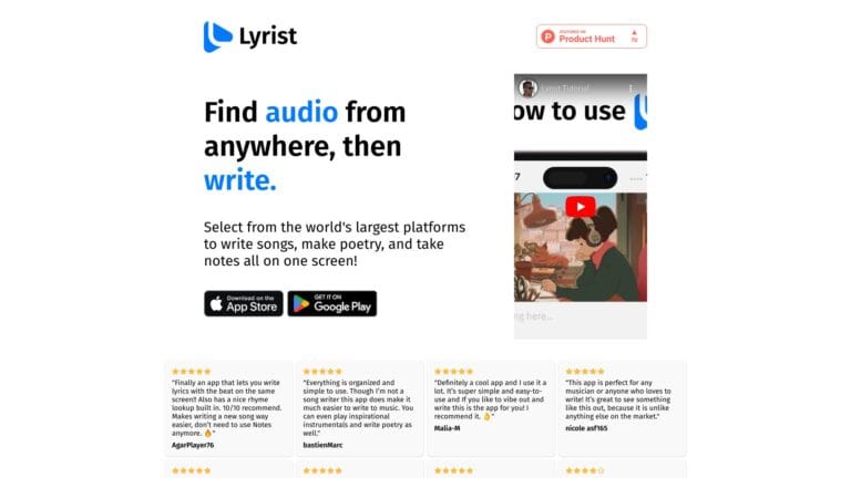 Smart Lyrist AI Tool Review