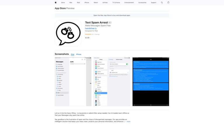 Smart Text Spam Arrest AI Tool Review