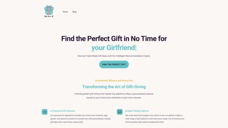 Popular Gift Ideas AI AI Tool Review