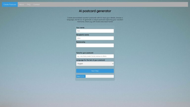 Free AI Postcard Generator AI Tool Review