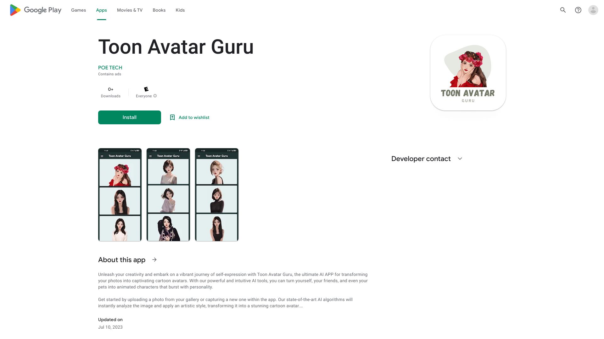Toon Avatar Guru logo