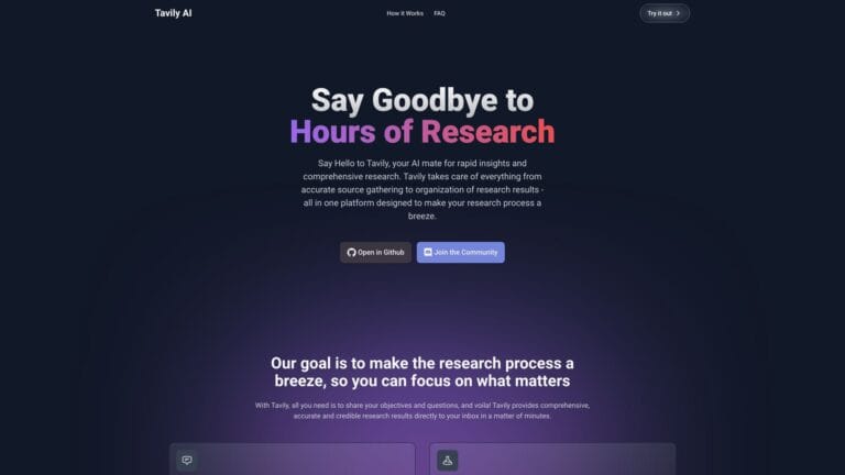 Trending Tavily AI Tool Review