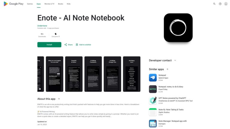 Advanced Enote AI Tool Review