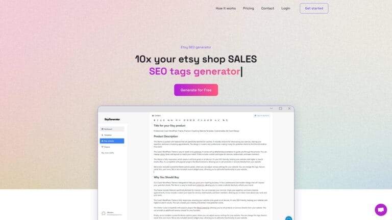Smart Etsygenerator AI Tool Review