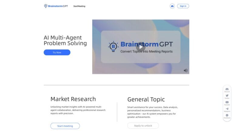 Advanced Brainstormgpt AI Tool Review
