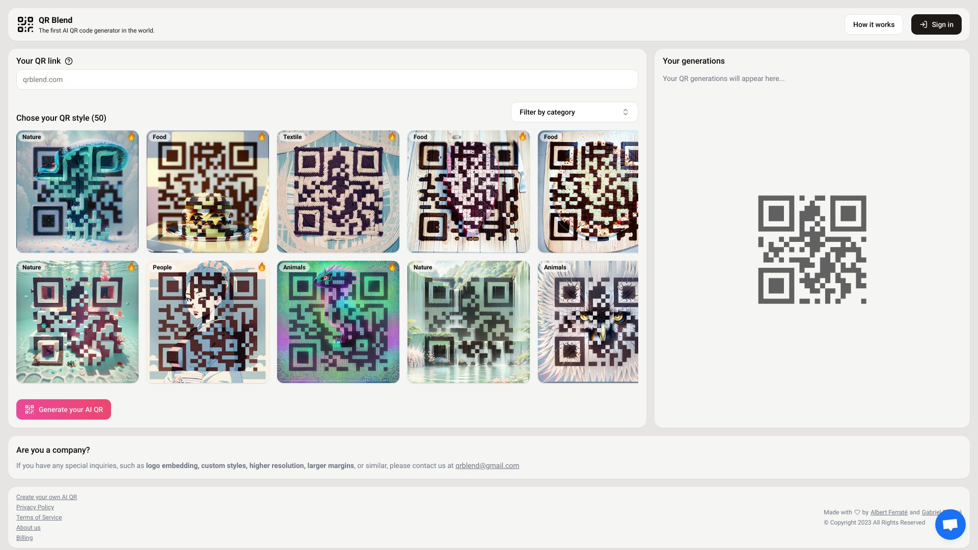 QR Blend logo