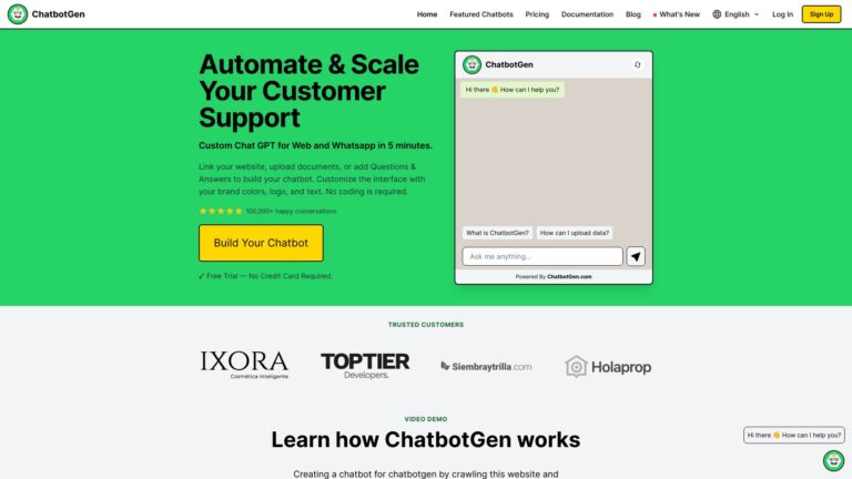 Powerful Chatbotgen AI Tool Review