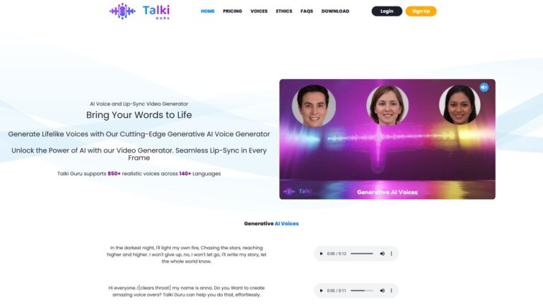 Advanced Talki Guru AI Tool Review