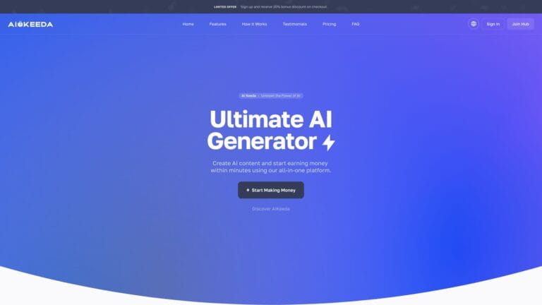 Powerful AIkeeda AI Tool Review