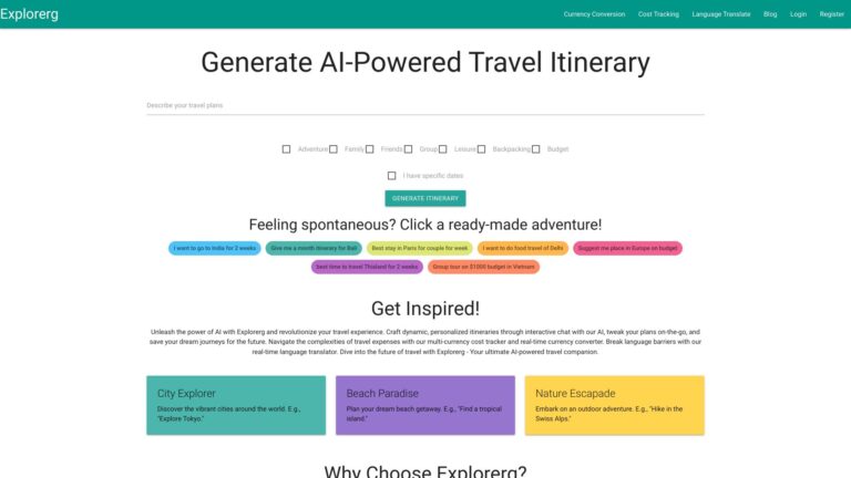 New Explorerg AI Tool Review