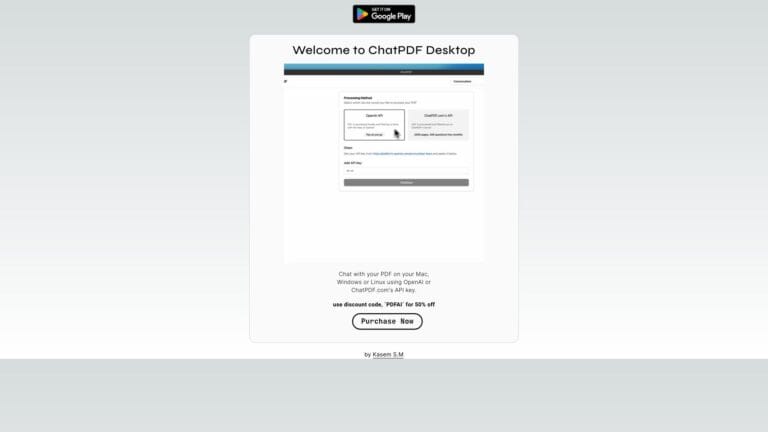 Popular Chatpdf Desktop AI Tool Review