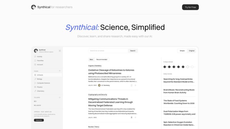 Innovative Synthical AI Tool Review