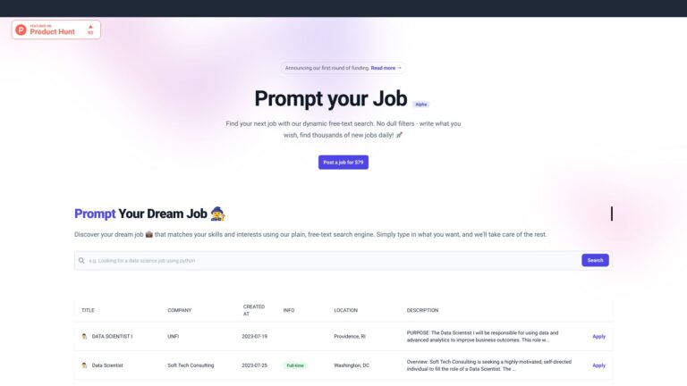 New Promptyourjob AI Tool Review