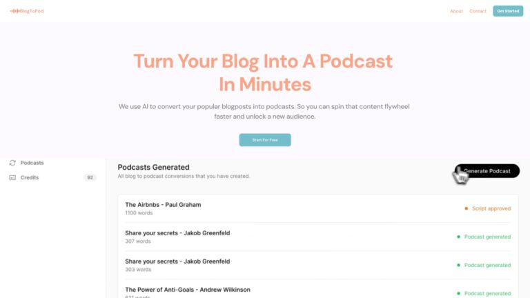 Best Framer AI Podcast Converter AI Tool Review
