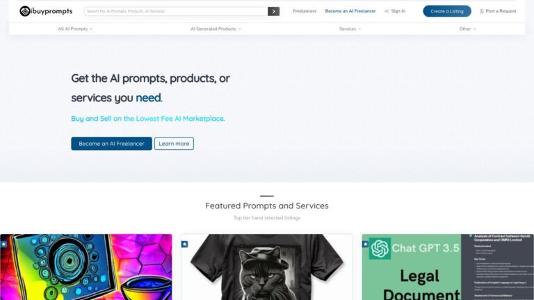Powerful Ibuyprompts AI Tool Review