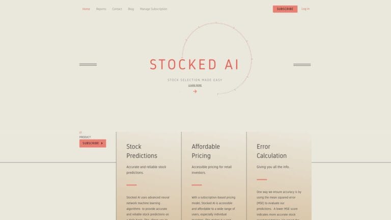 Innovative Stocked AI AI Tool Review