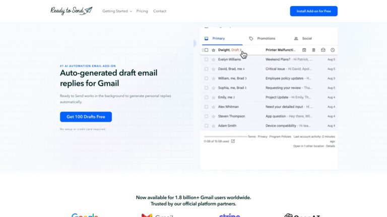 Free Ready To Send AI Tool Review
