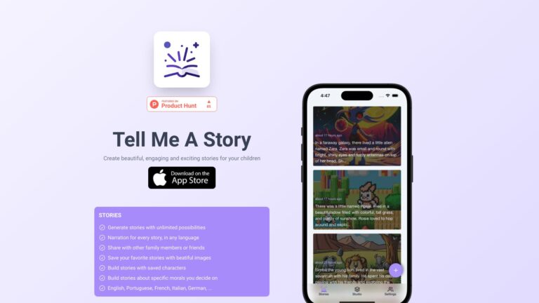 Trending Tell Me A Story AI Tool Review