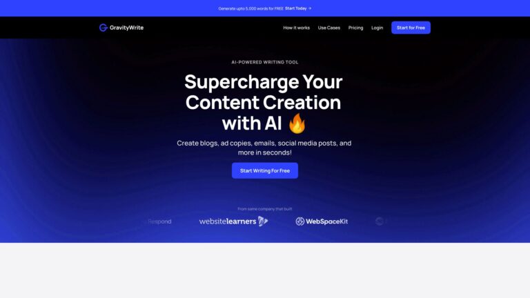 Smart Gravitywrite AI Tool Review