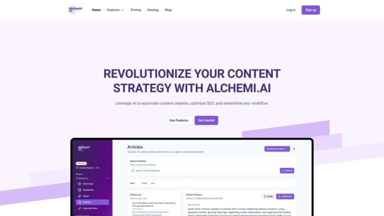 Powerful Alchemi.ai AI Tool Review